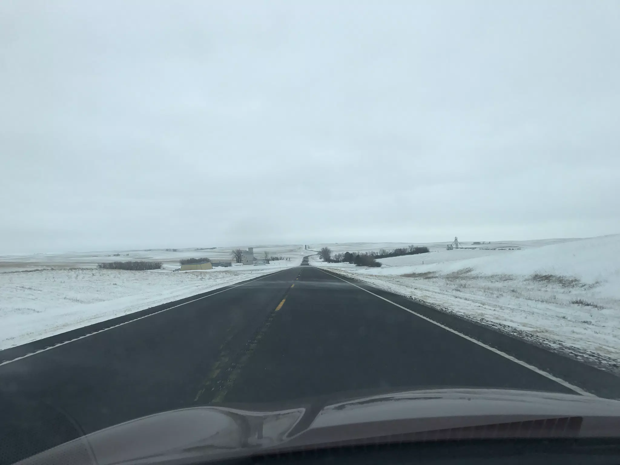 Snow in North Dakota