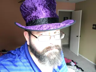 Scott in Amazing Purple Hat