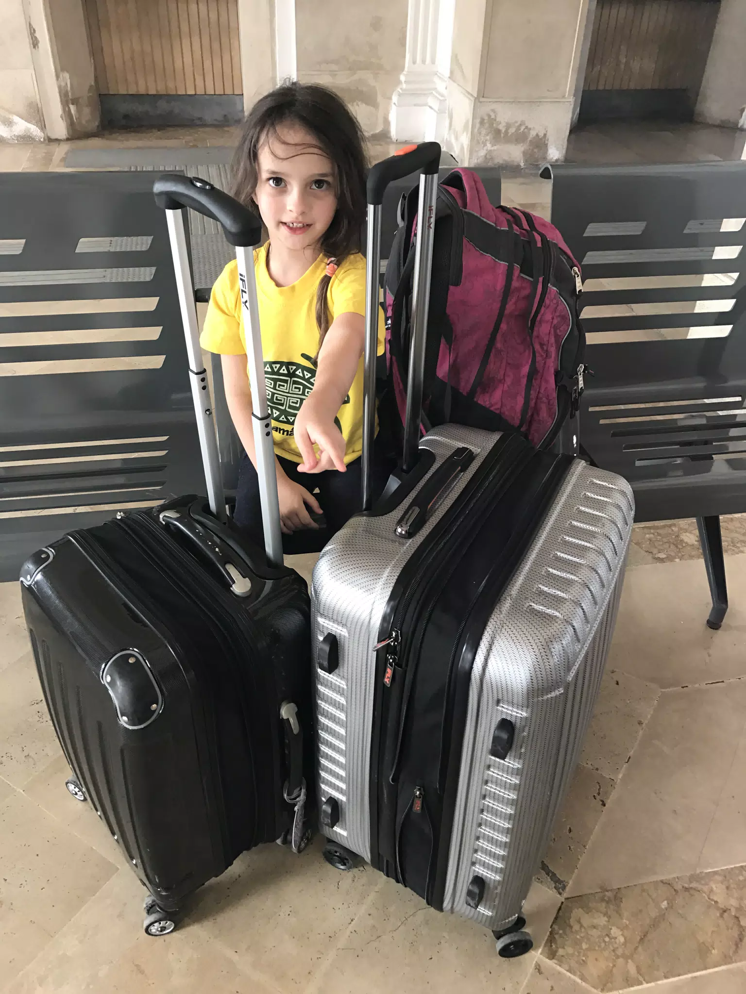 Luciana at the Siracusa Train Station