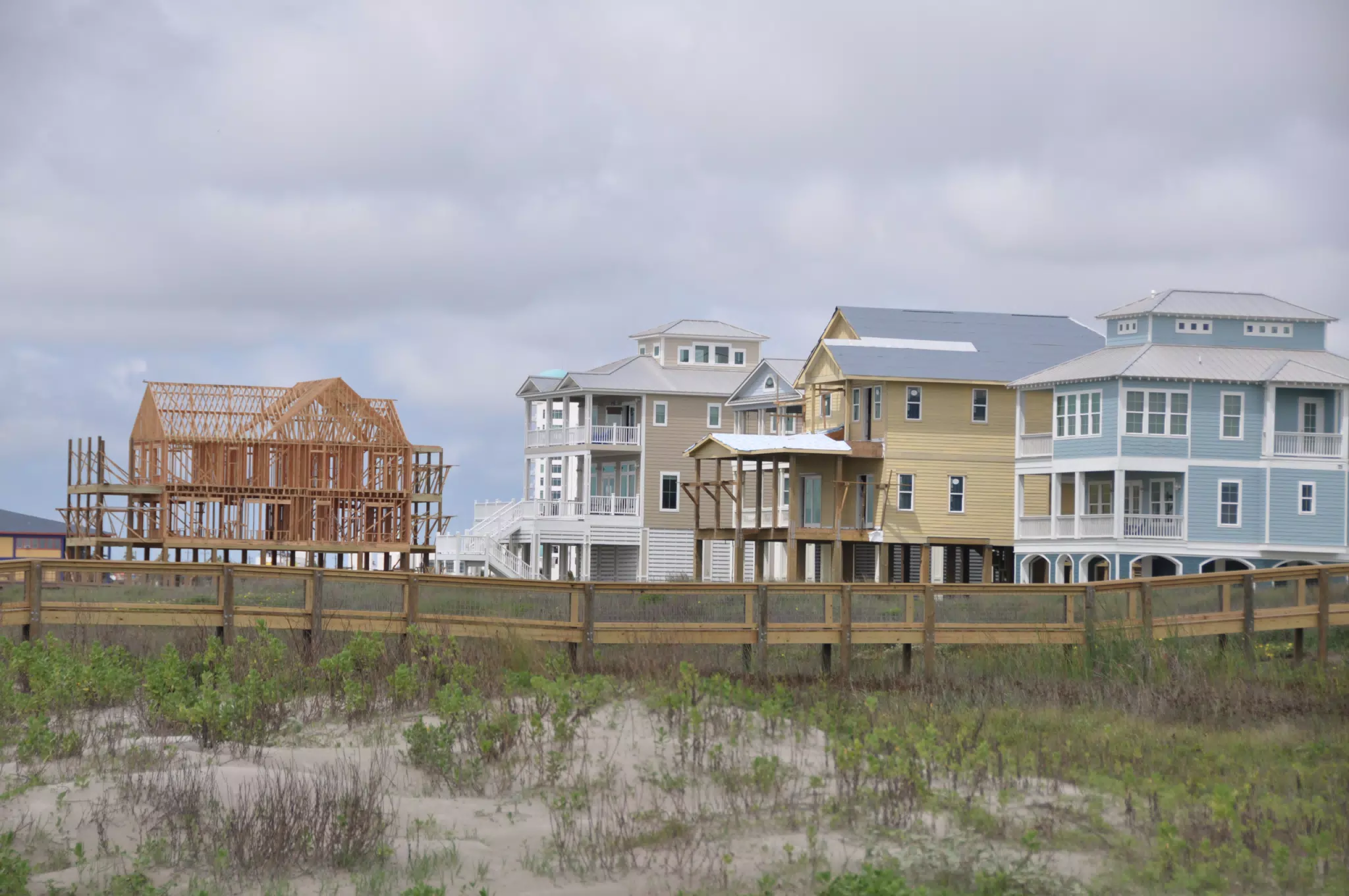 Beach Houses on Galveston
