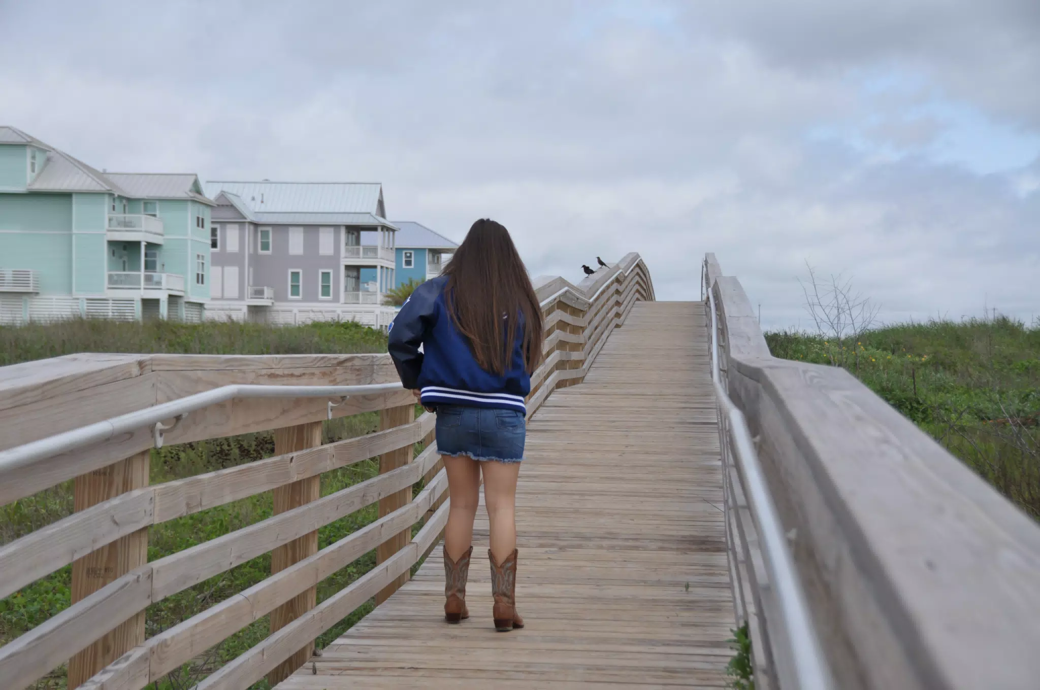Emily on Galveston Boardwalk
