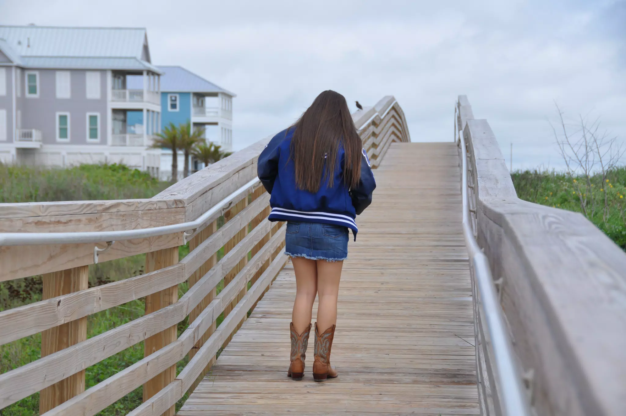Emily on Galveston Boardwalk