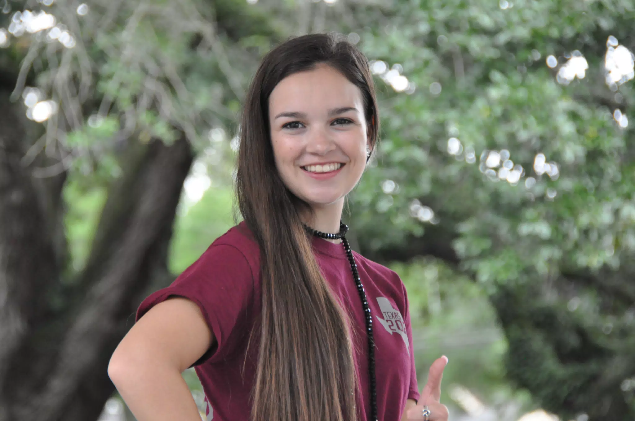 Brunette Teen Model Long Hair Texas