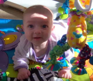 Liesl on Her Play Mat