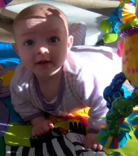 Liesl on Her Play Mat