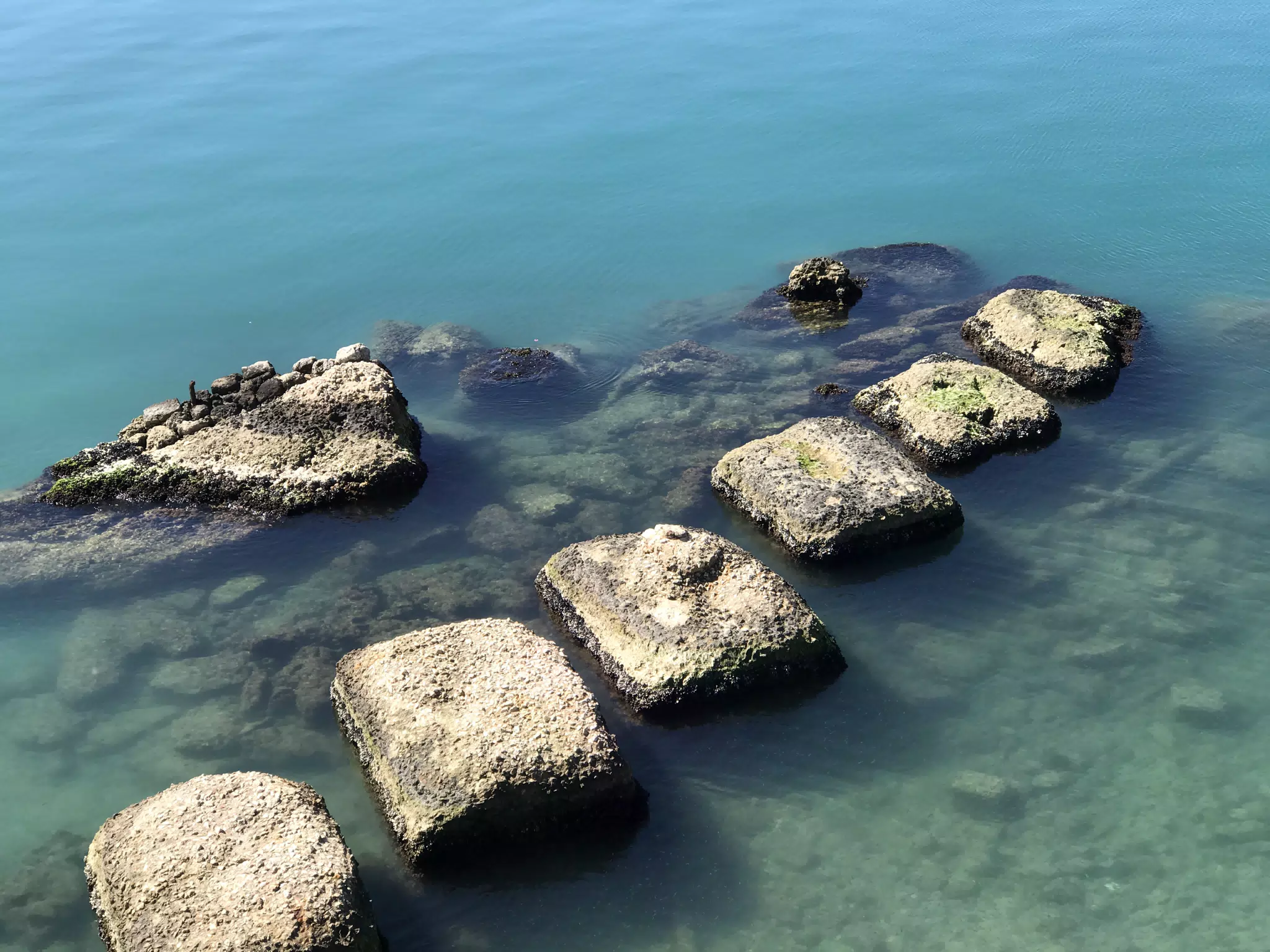 Rocks in Sea at Siracusa