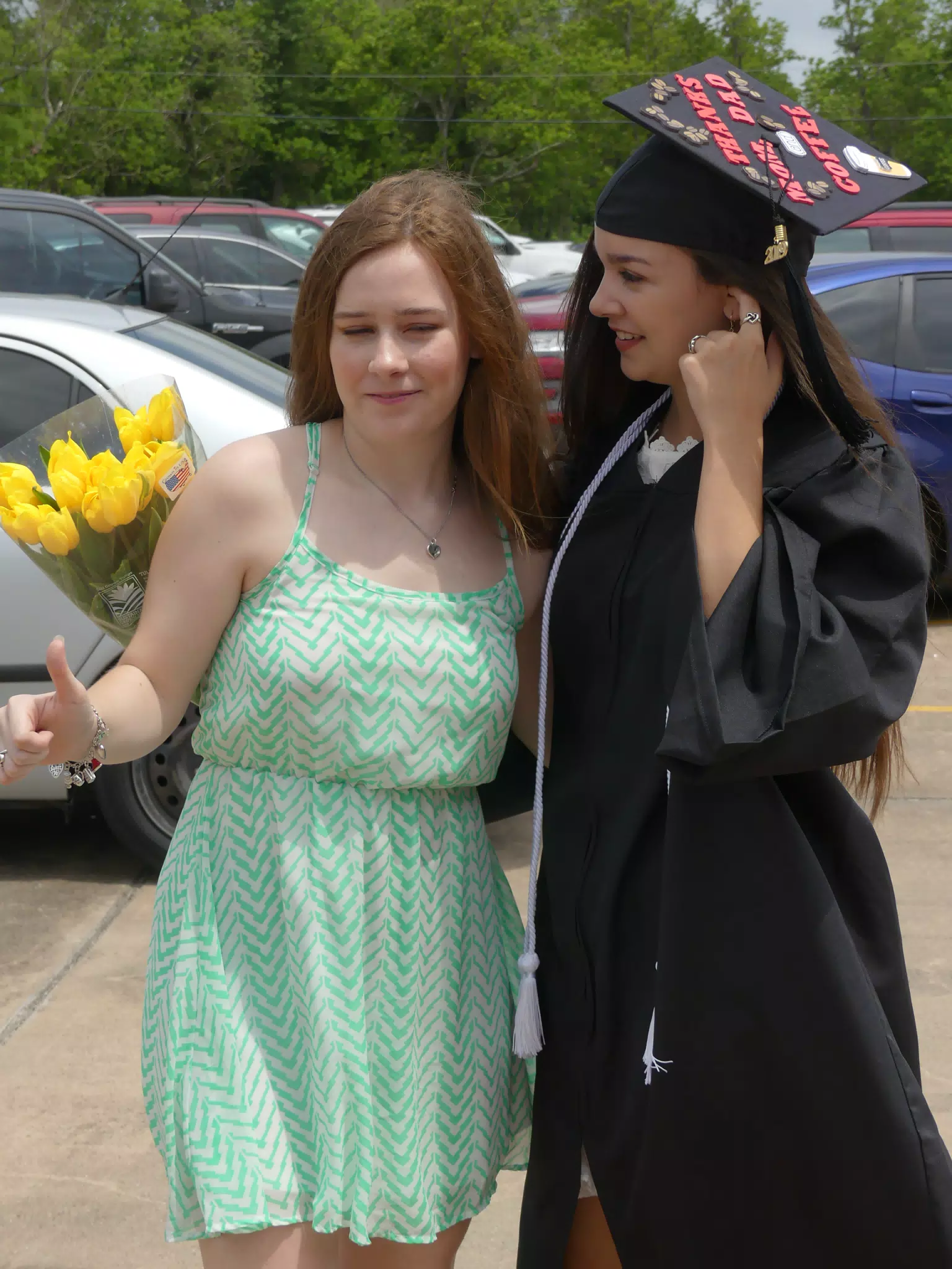Madeline and Emily at Graduation
