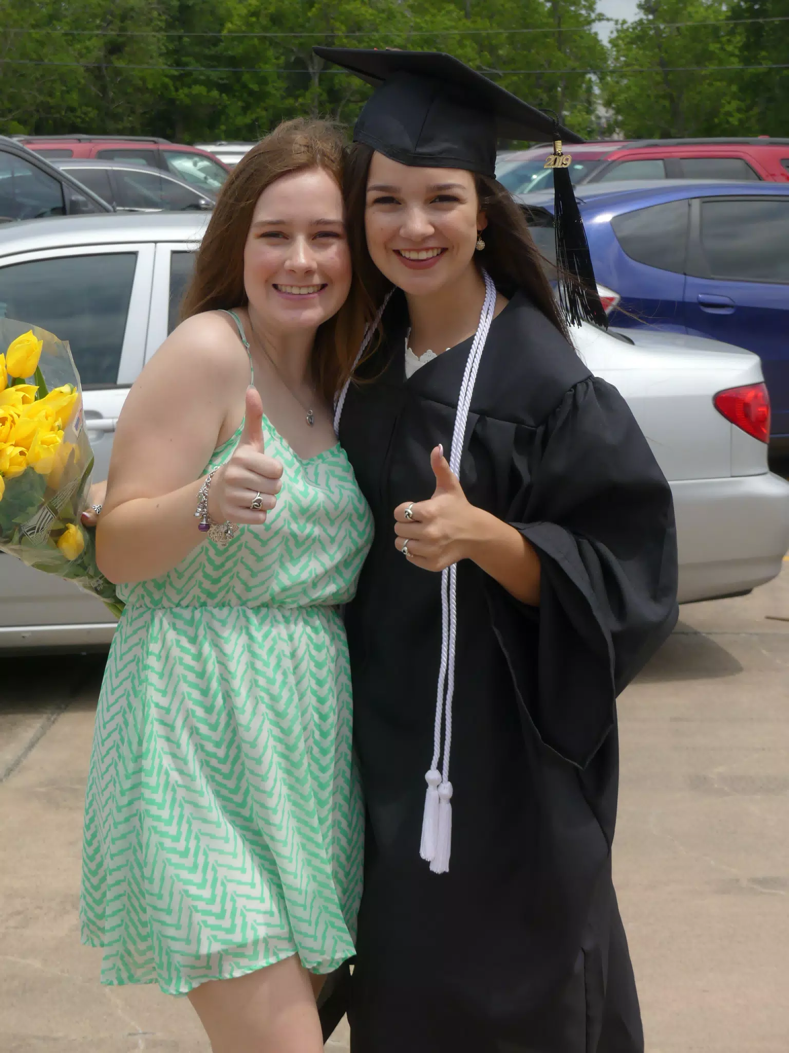 Madeline at Emily's Graduation