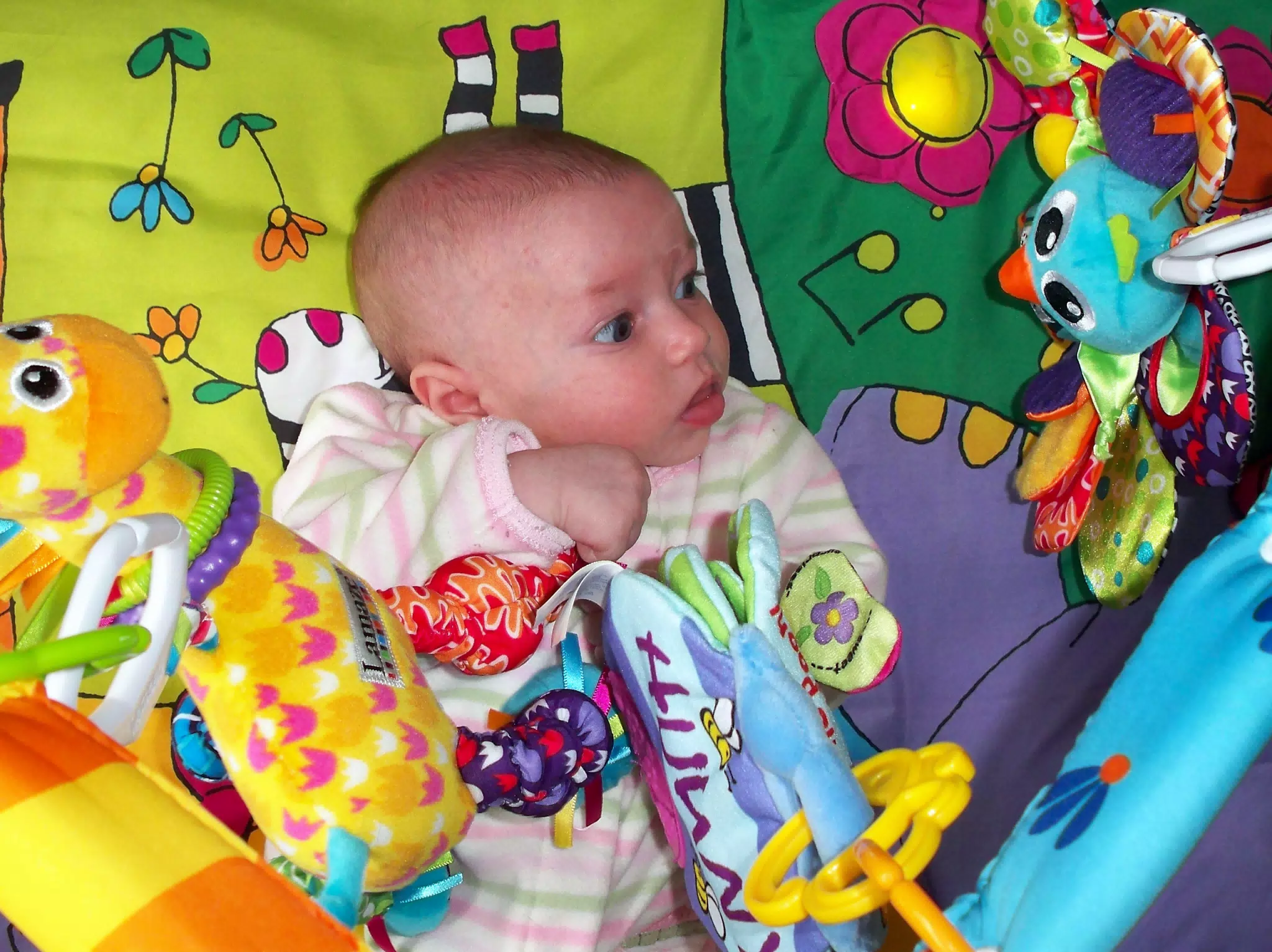Liesl on Her Playmat