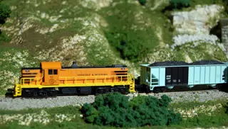 Genesee and Wyoming RN30 Pulling BP Coal Hoppers