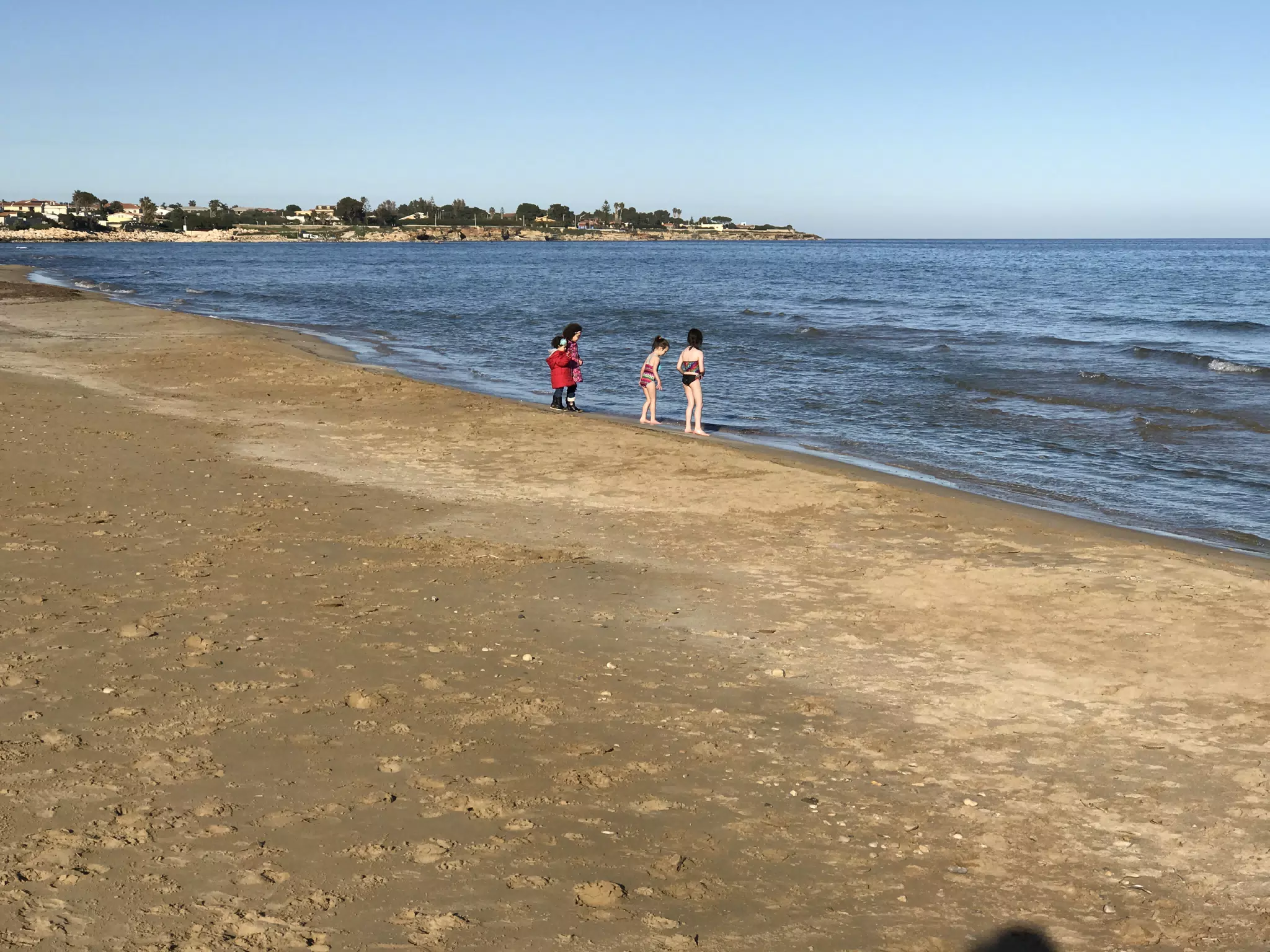 The Girls on the Beach on Avola