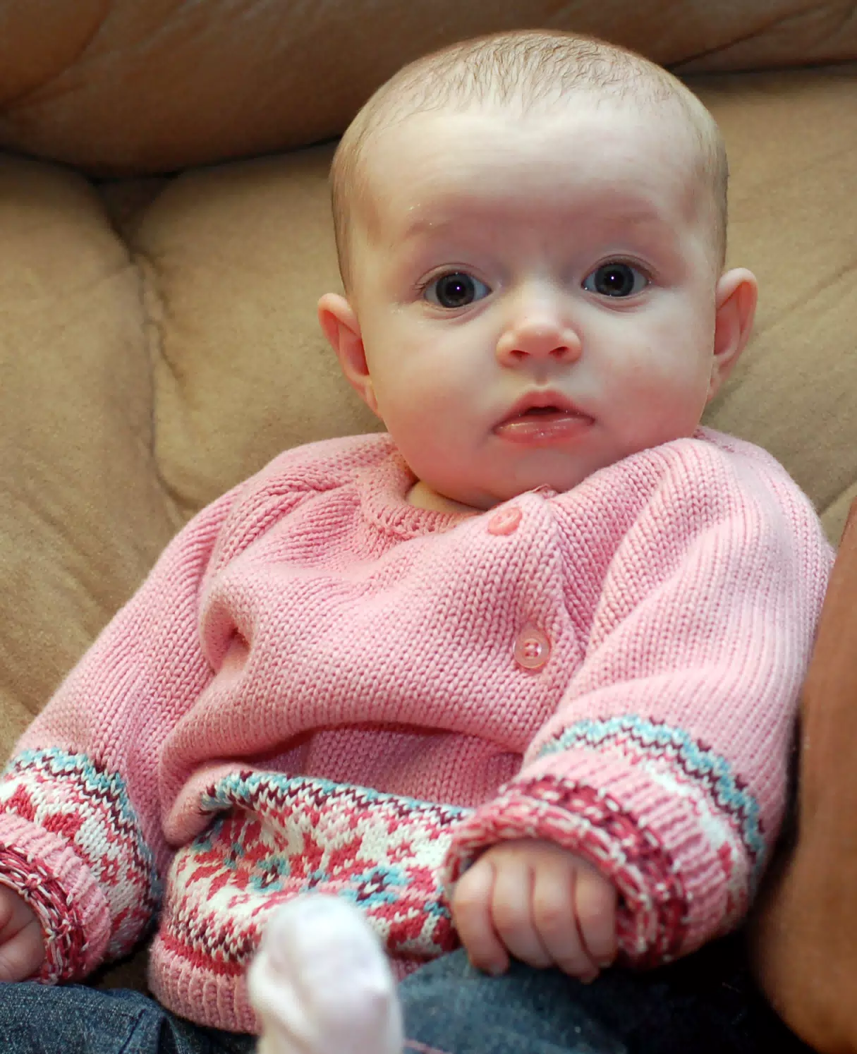 Liesl Modeling Her New Sweater
