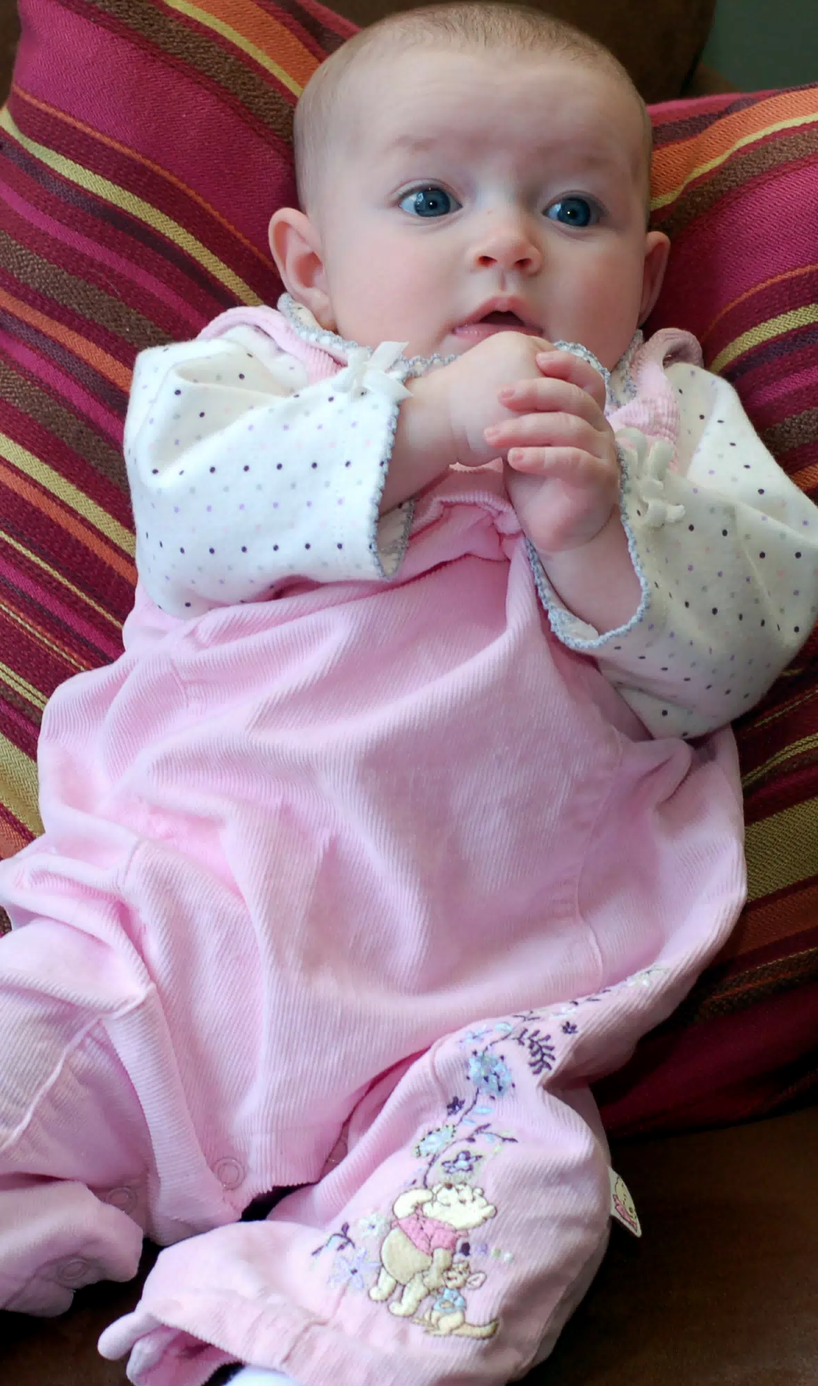 Liesl in Her Winnie the Pooh Outfit