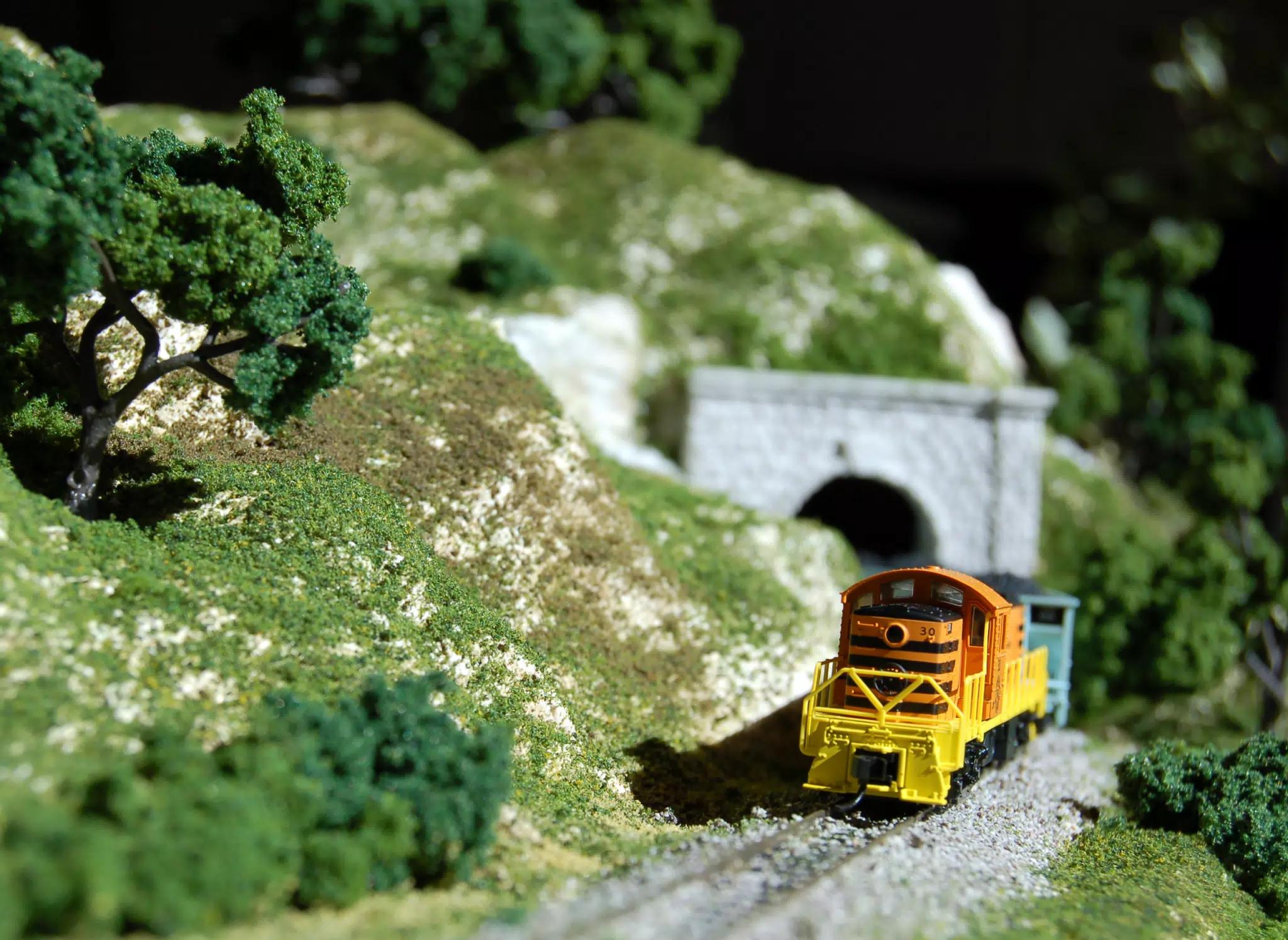 Genesee and Wyoming RN 30 Leaving Tunnel