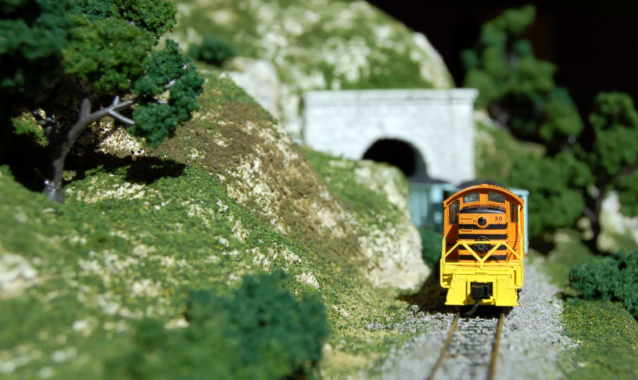 Genesee and Wyoming Alco RS1 RN 30 Pulling Coal Through Tunnel