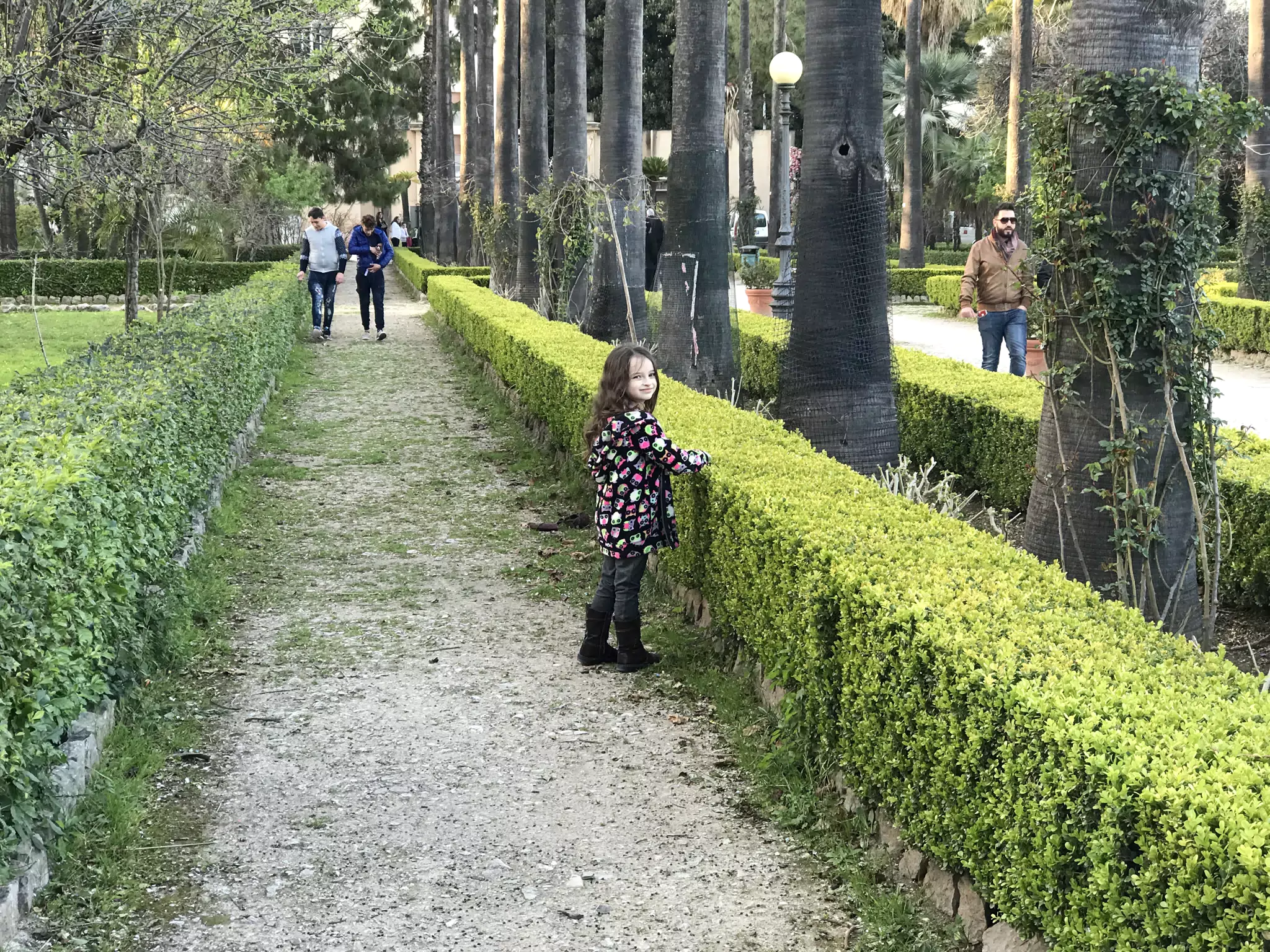 Ciana at the Villa in Palermo
