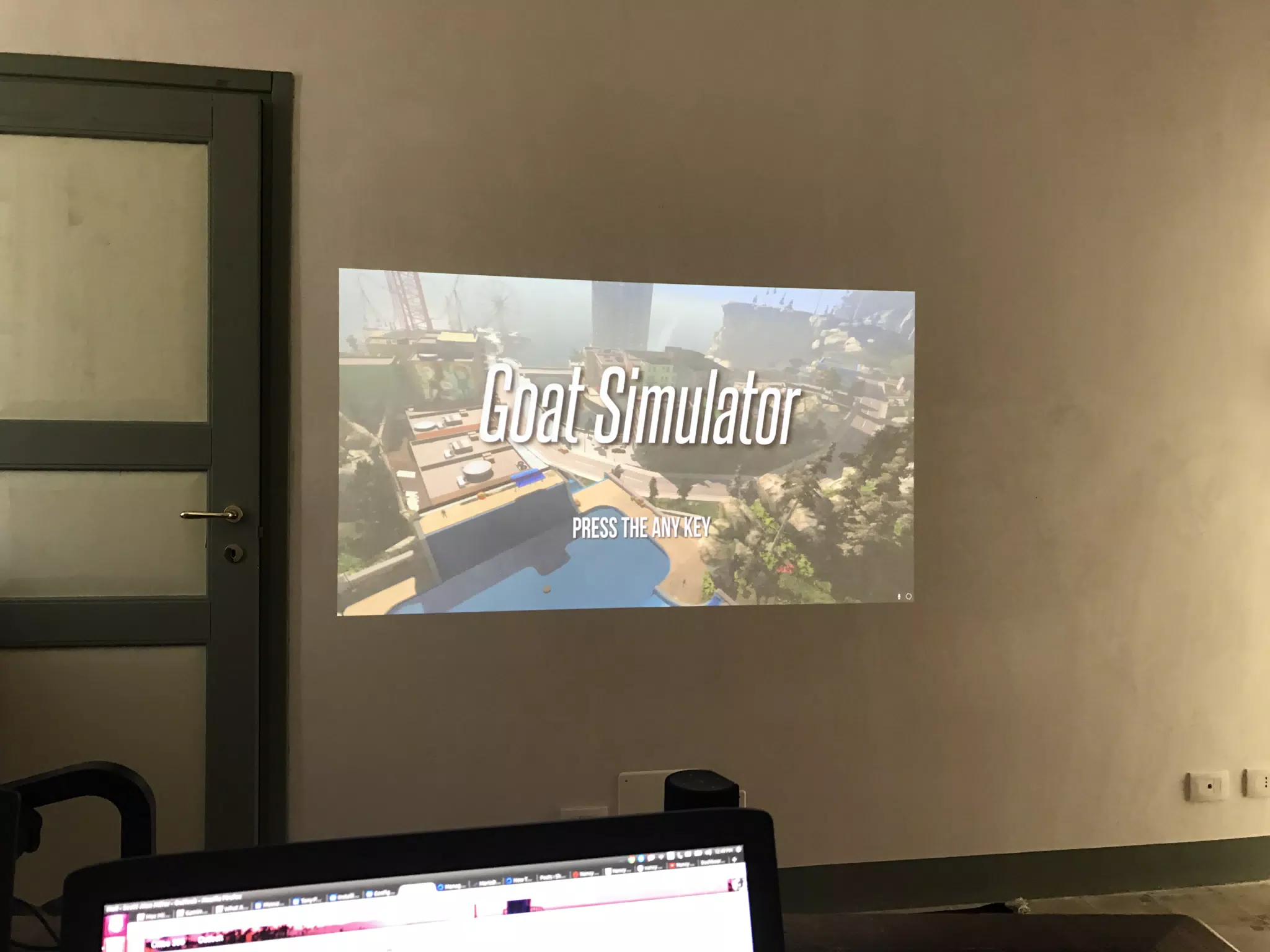 Goat Simulator in My Office Upstairs in Noto