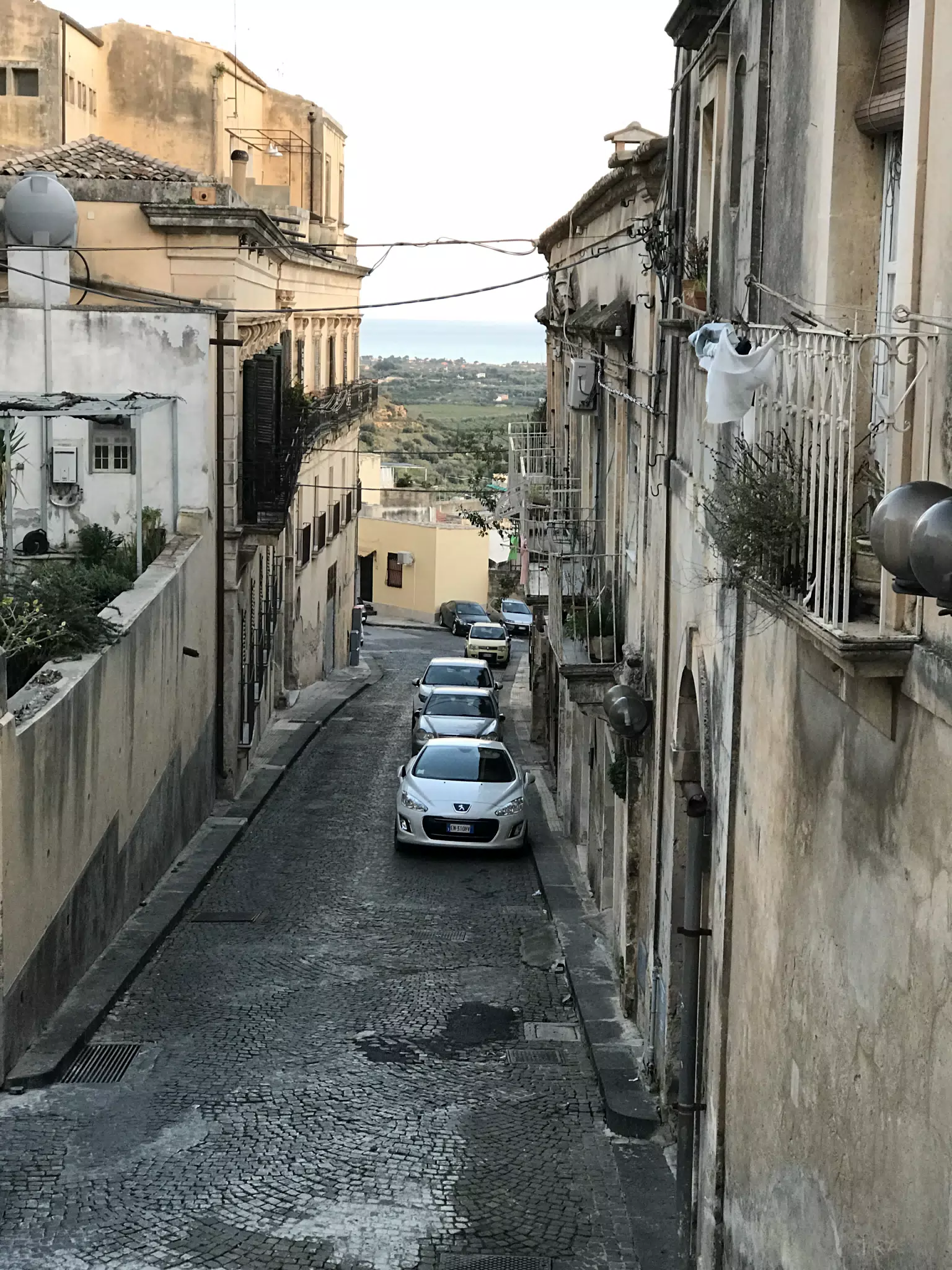 Street in Front of Our House in Noto