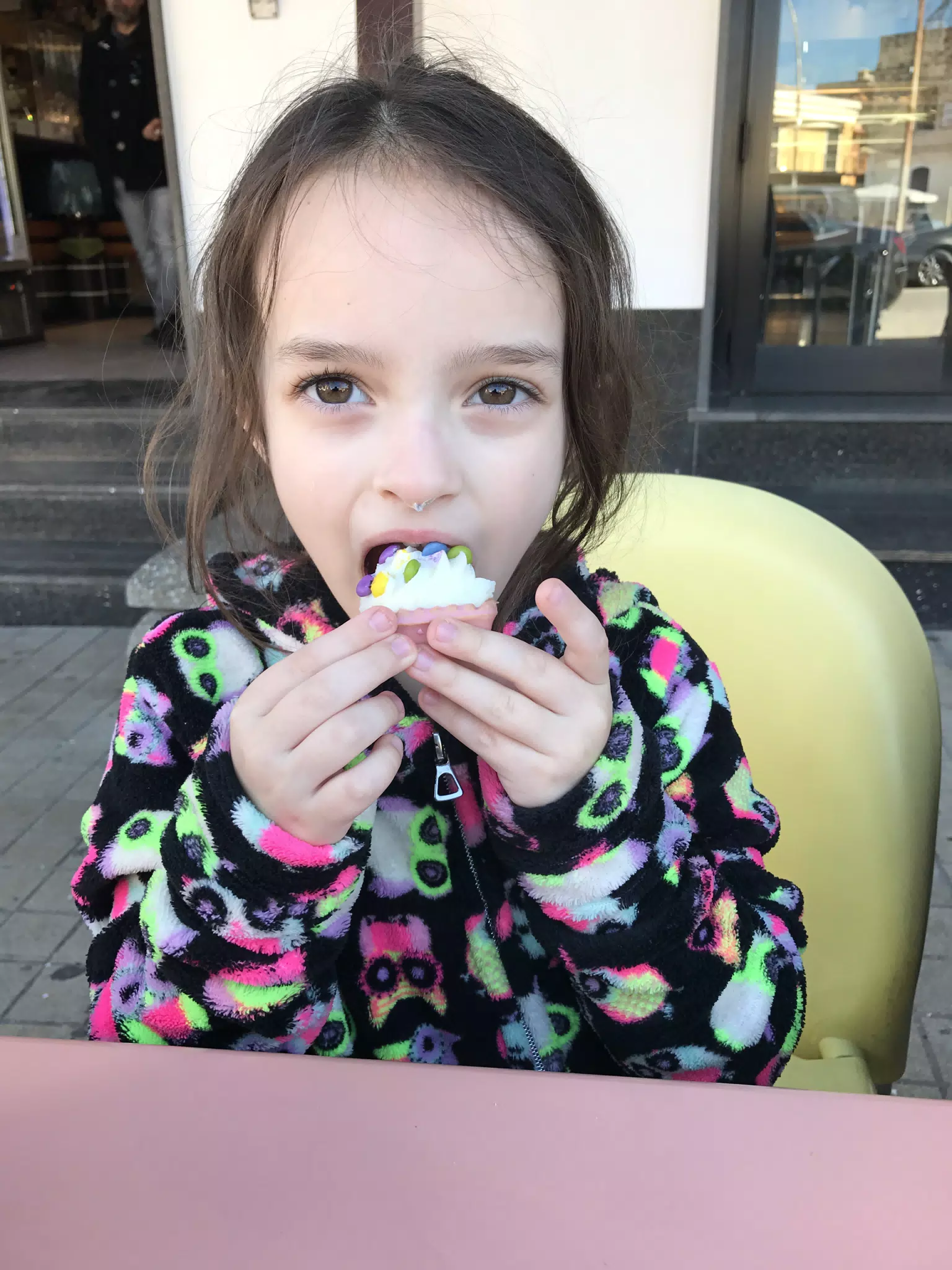 Luciana with Cupcake