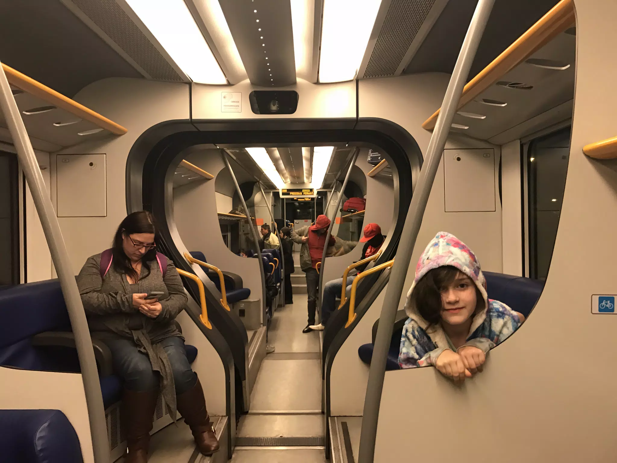 Liesl Riding the Train
