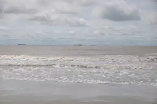 Boats on Gulf of Mexico Horizon