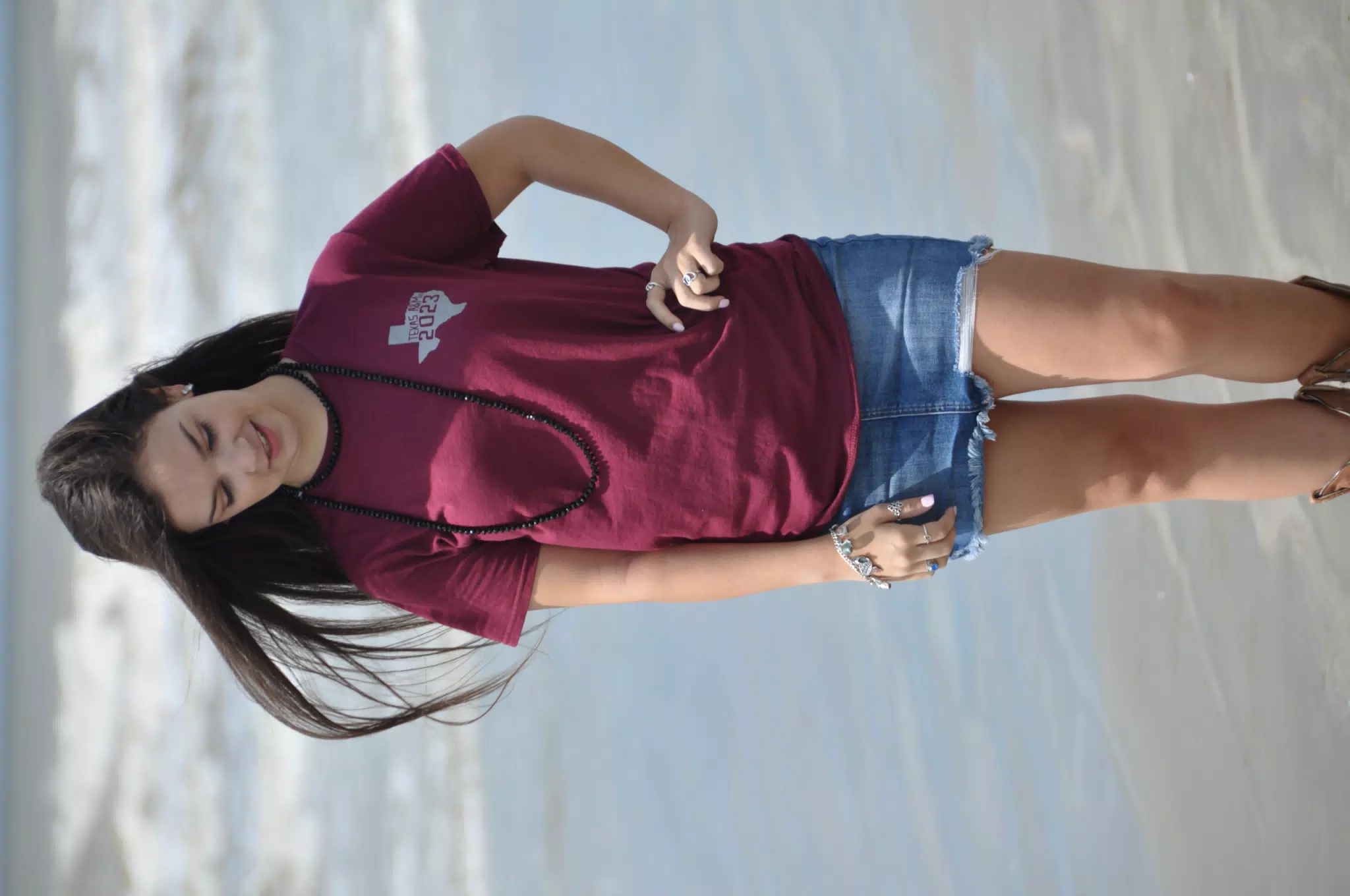 Emily on Galveston Beach