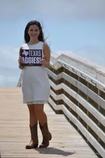 Emily with Texas Aggies