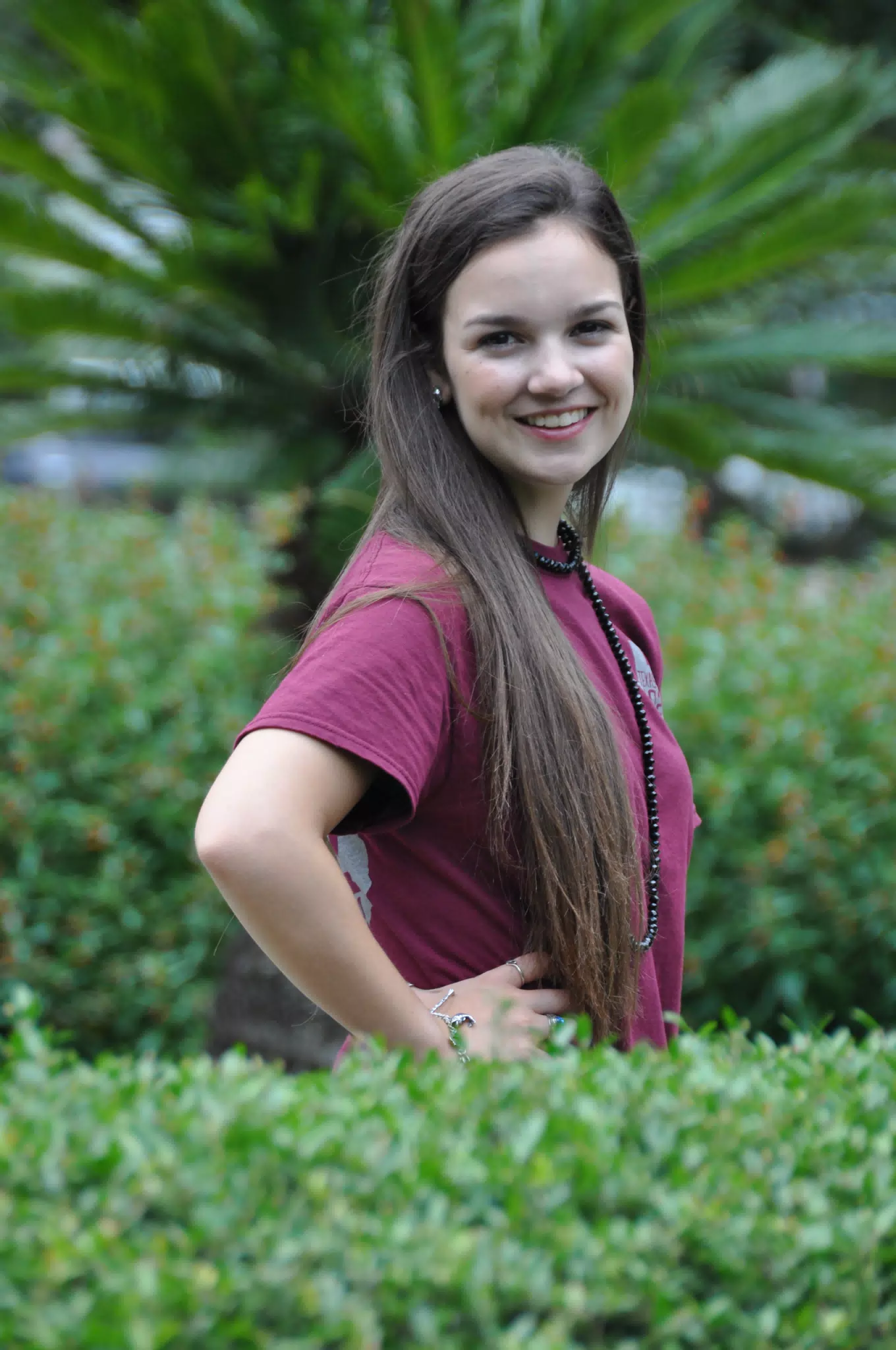 Gorgeous Brunette Teen Model with Long Hair