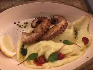 Grilled Octopus and Mashed Potatoes
