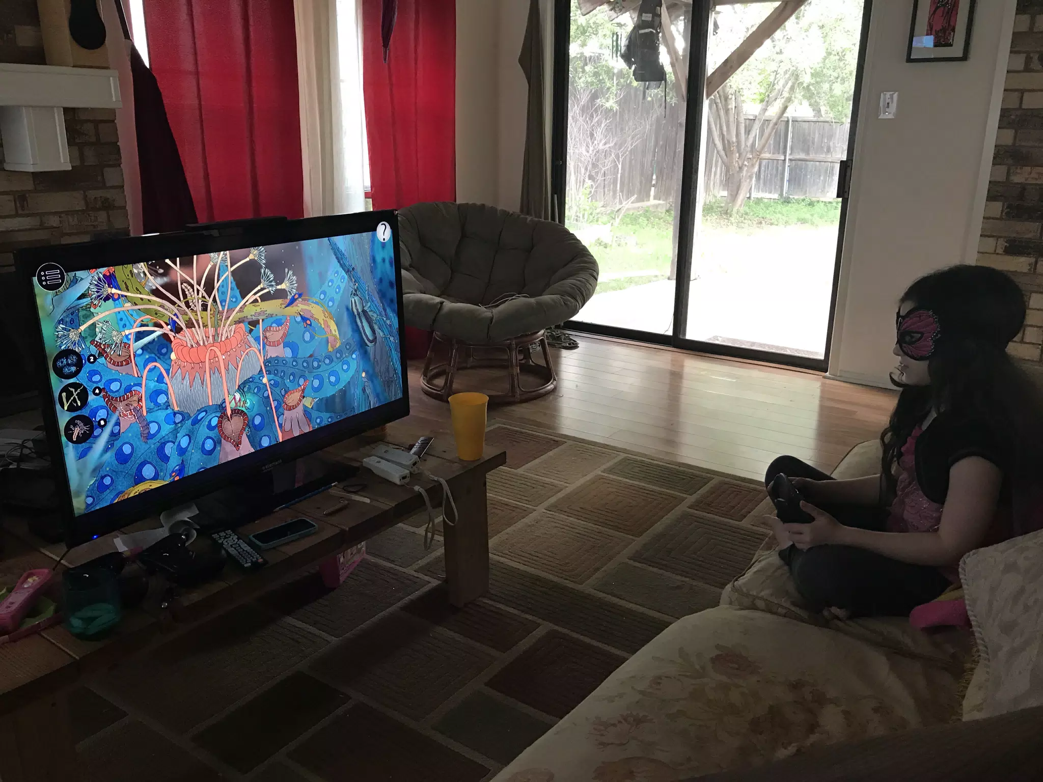 Liesl Playing Video Games in Carrollton