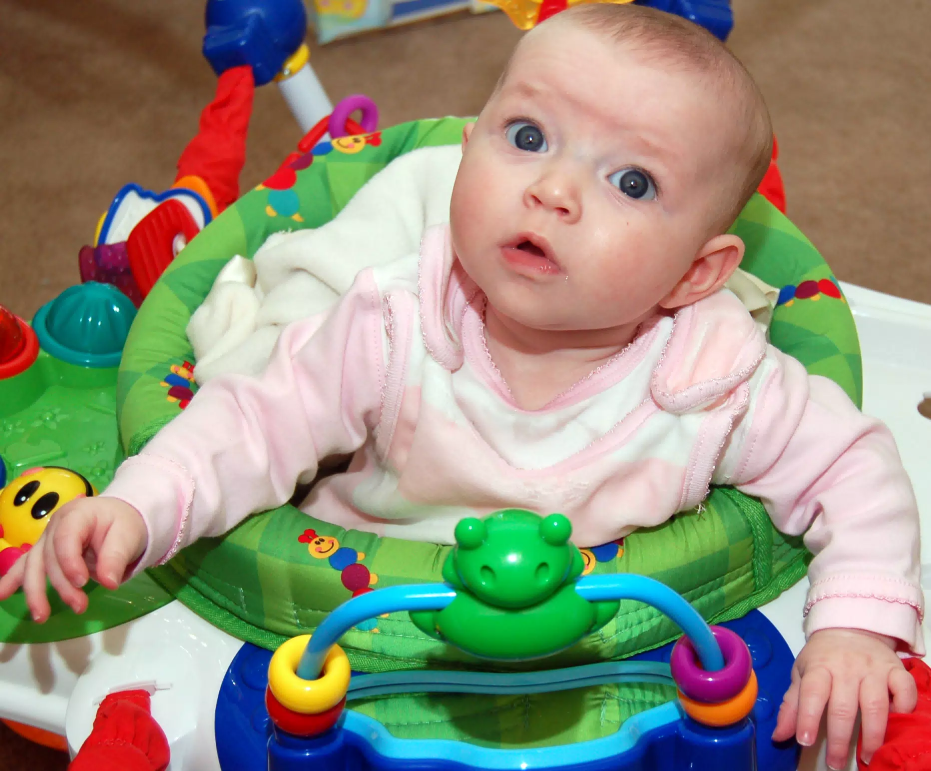 Liesl in Her Bouncer