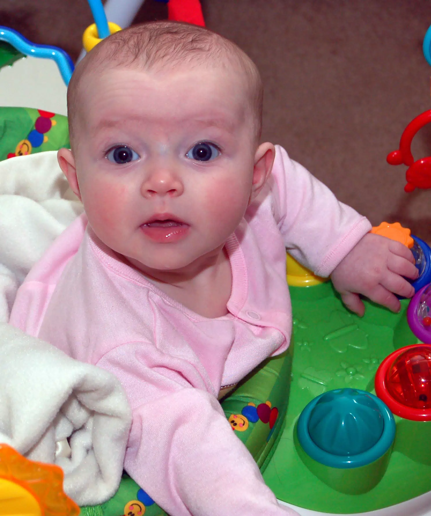Liesl in Her Bouncer