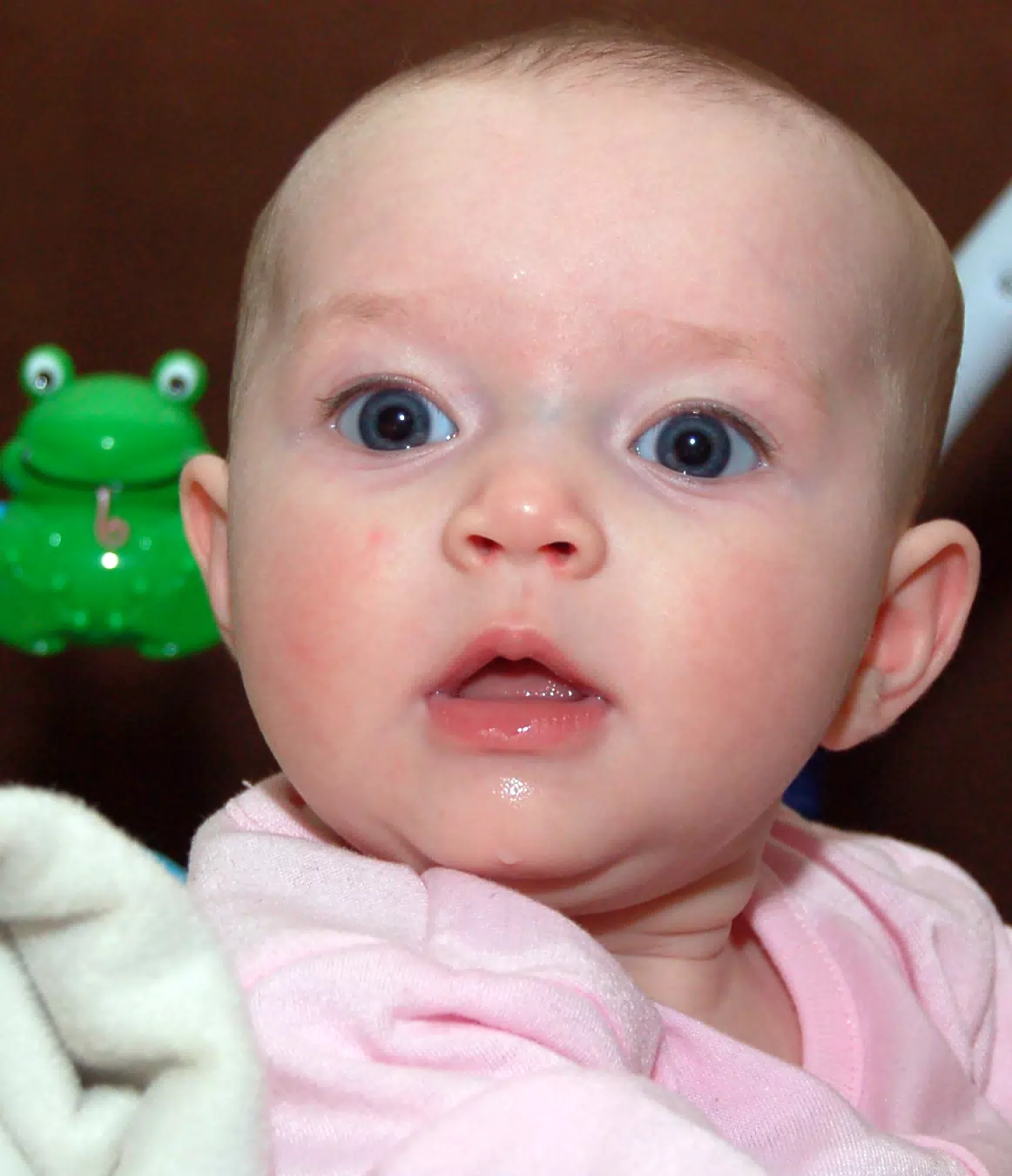 Liesl and Mr Frog in Bouncer