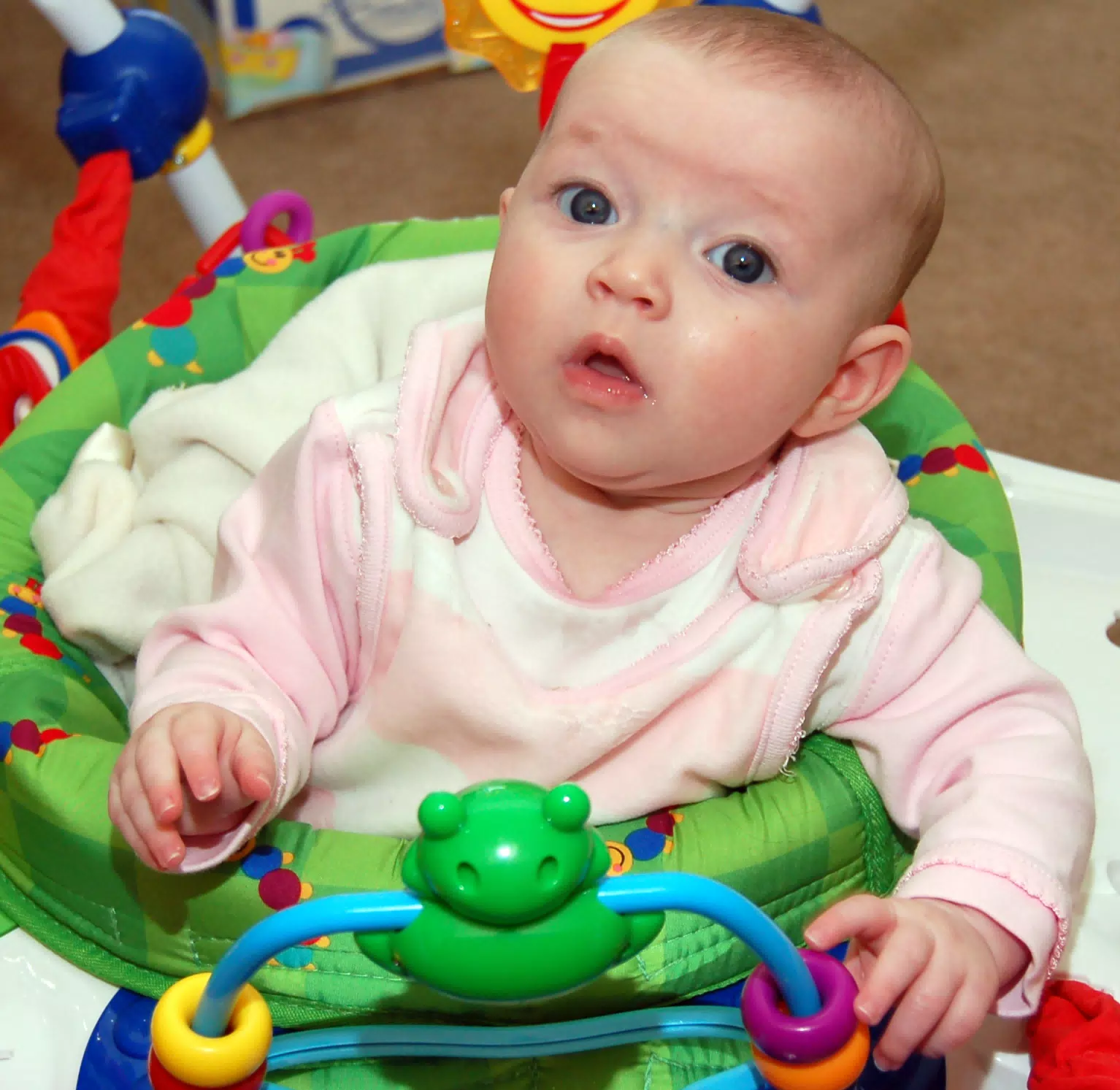Liesl in Her Bouncer-1