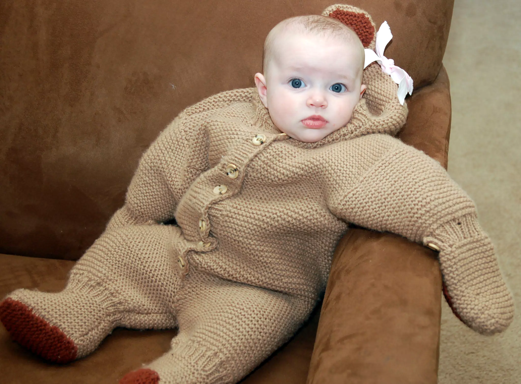 Liesl Chillin in Her Bear Suit