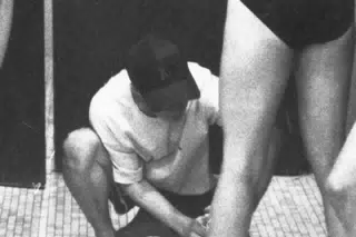 Tom Oiling Down the Swimmers