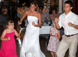 Shaking it for the Chicken Dance