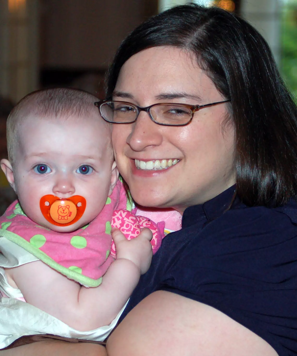 Liesl and Her Mommy at Gwen and Mikes Wedding