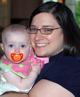 Liesl and Her Mommy at Gwen and Mikes Wedding