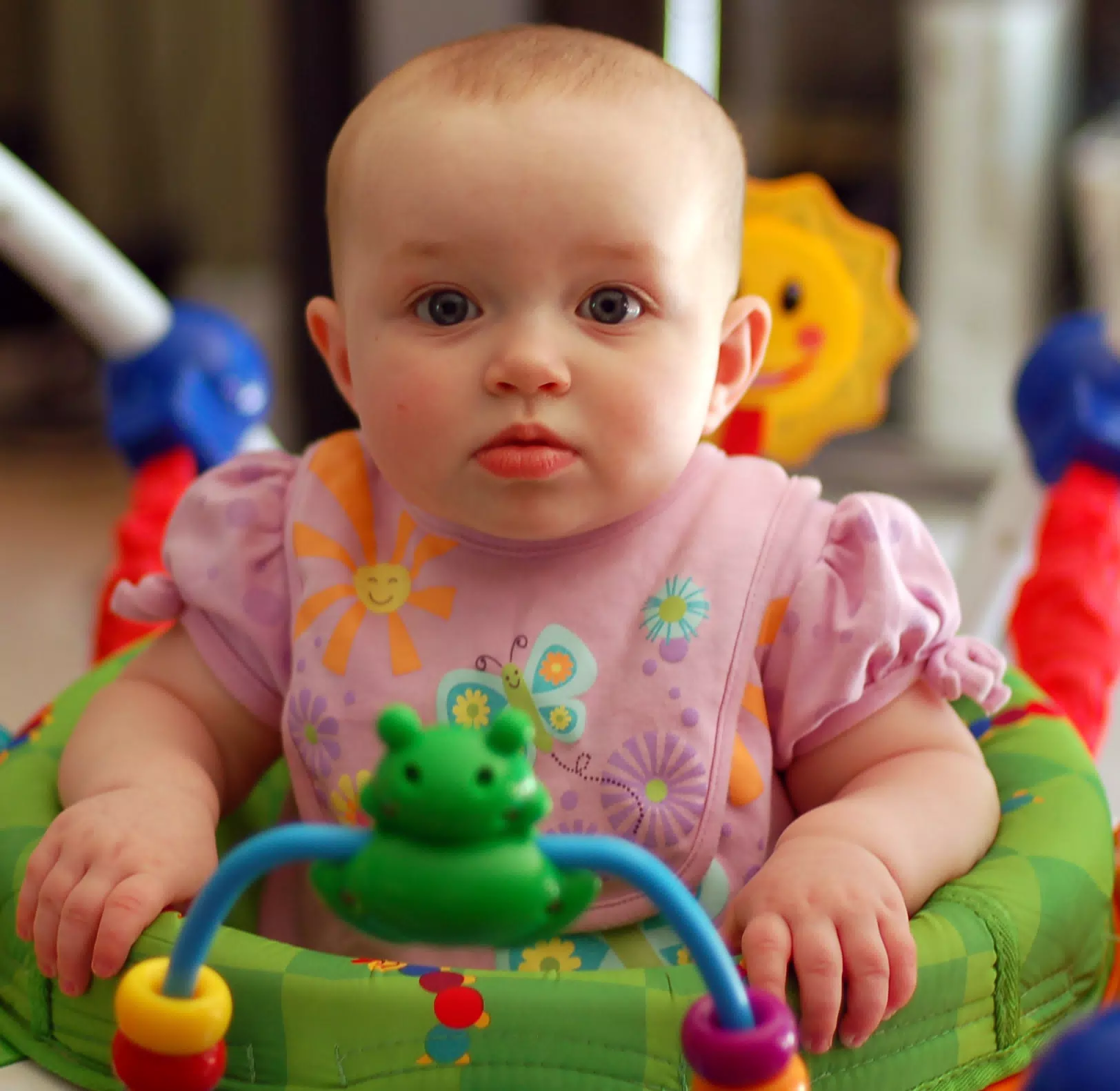 Liesl in Her Bouncer