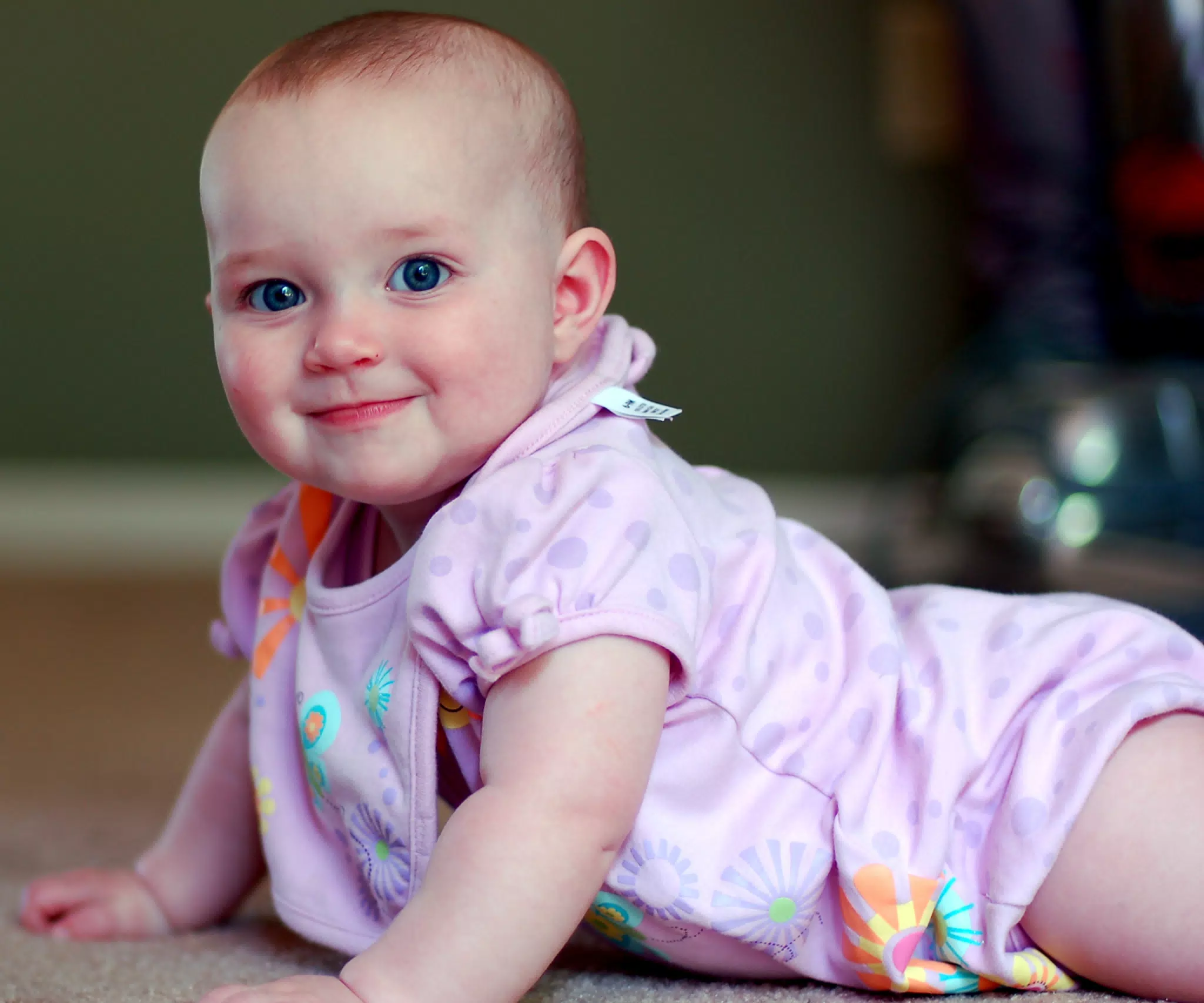 Liesl Crawling on Floor