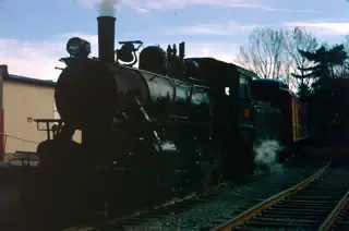 Arcade and Attica Railroad Steam Locomotive in 1981 - Engine 18