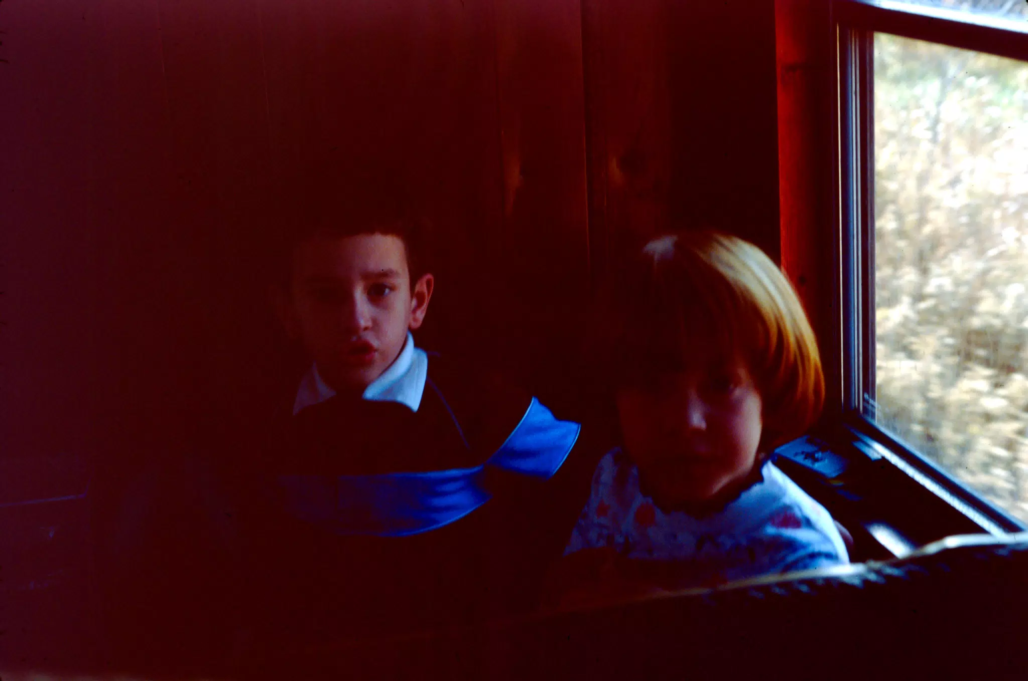 Scott Alan Miller and Amy Hobbs on Train