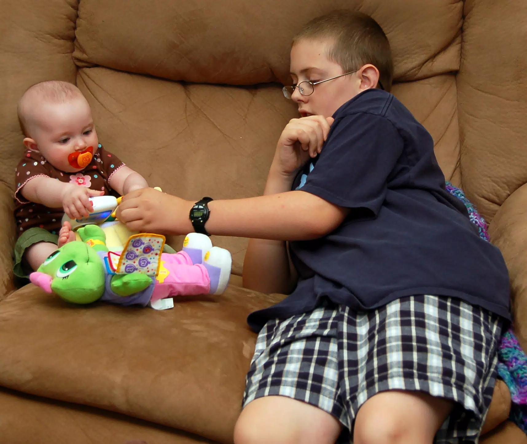 Michael and Liesl Playing