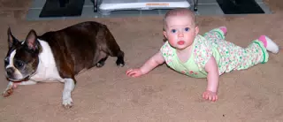 Liesl and Dexter on Floor