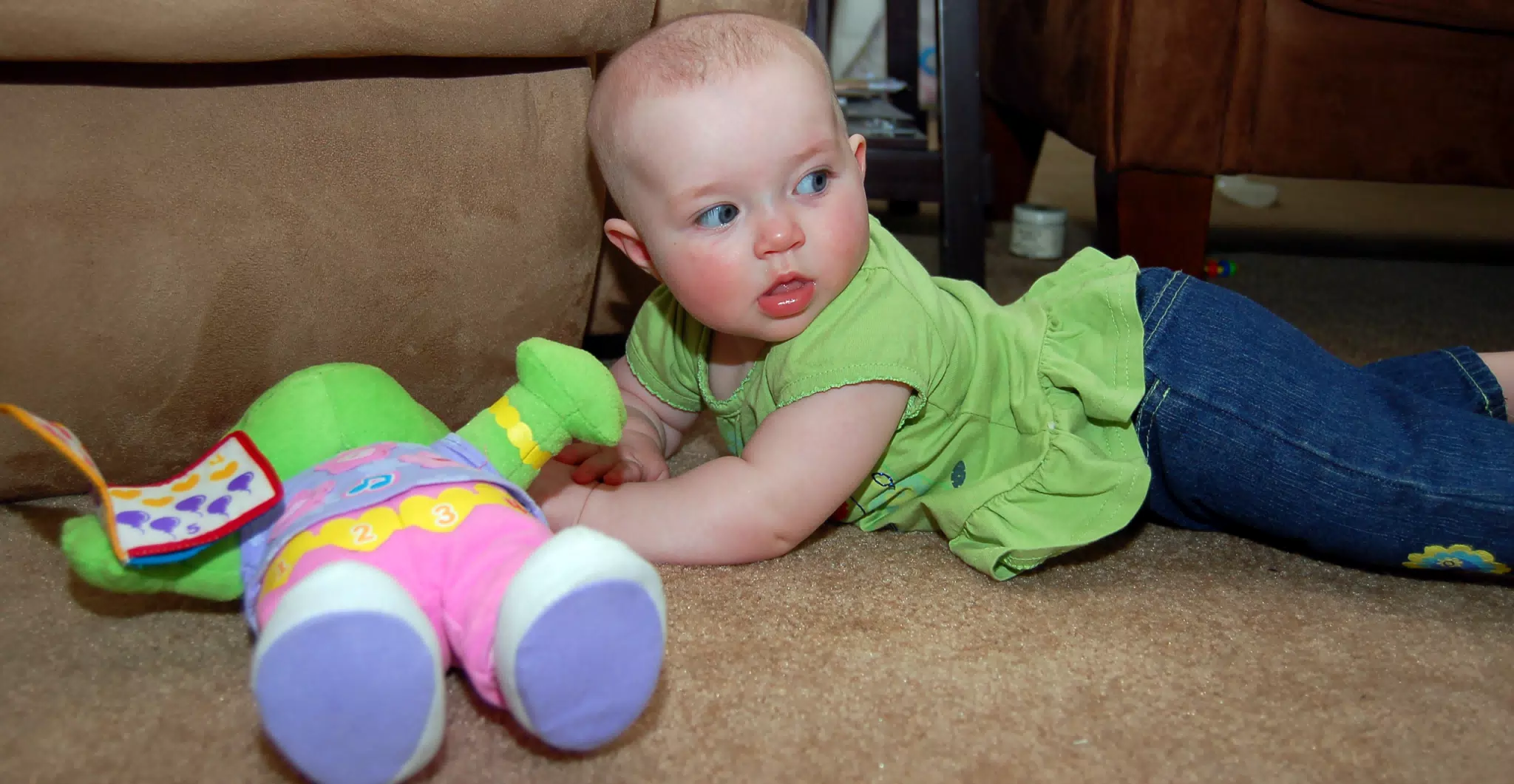 Liesl Playing with Lilly
