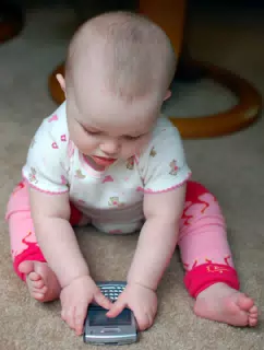 Liesl with BlackBerry