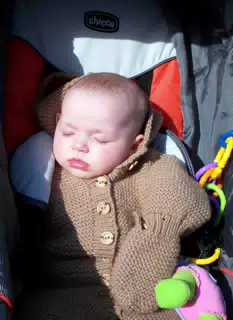 Liesl Sleeping in Her Stroller
