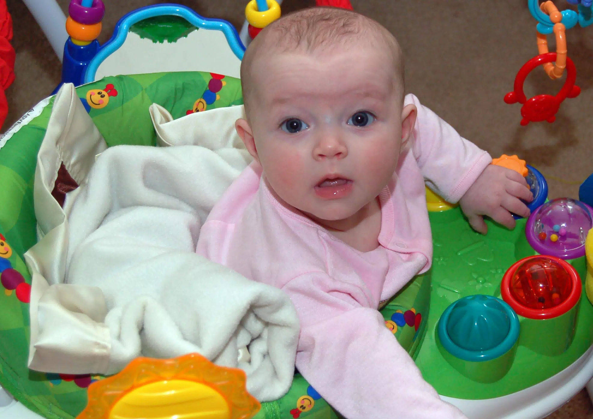 Liesl Surprised by Camera