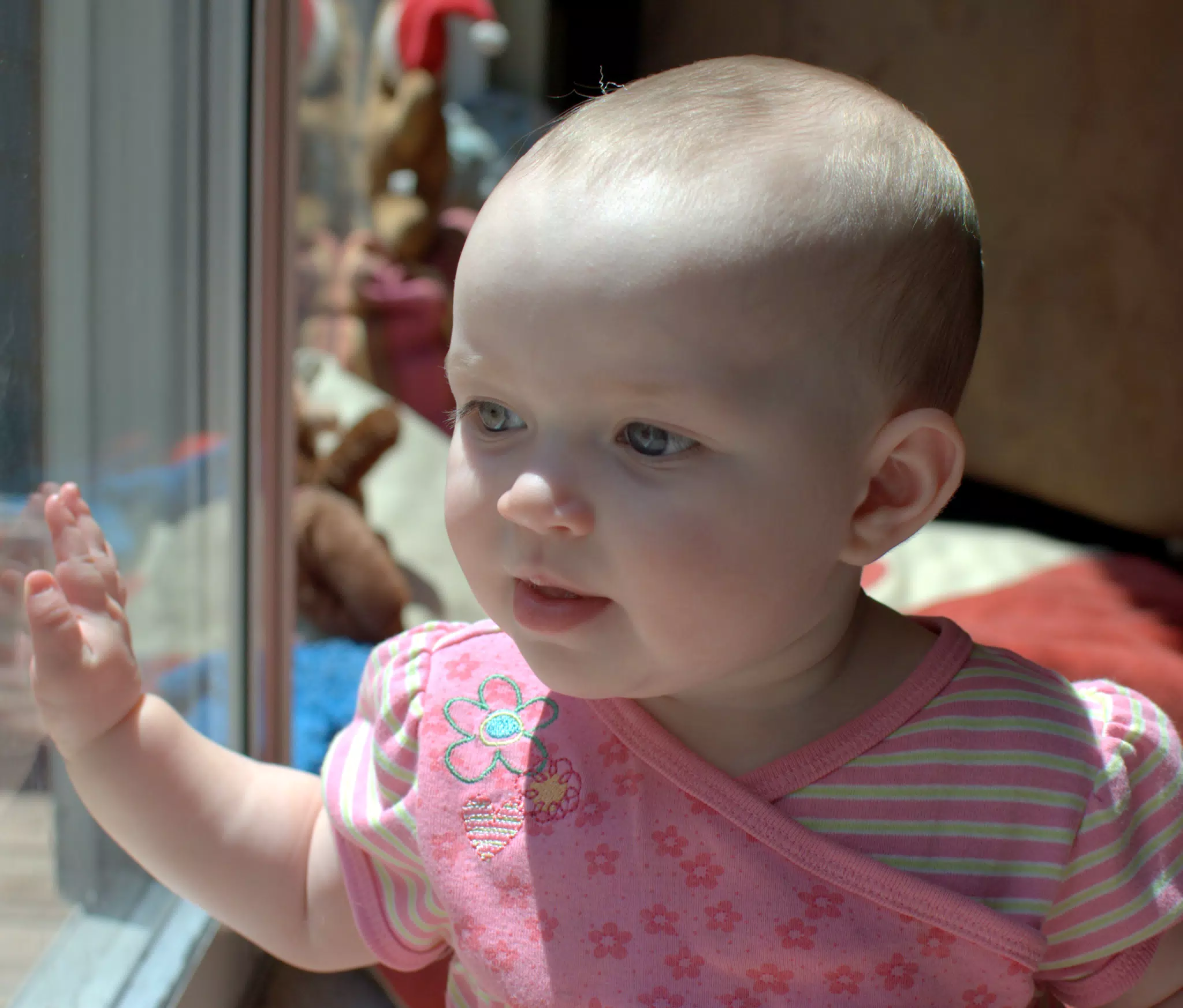 Liesl Looking Out Window